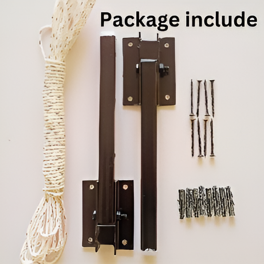 Foldable Wall-Mounted Cloth Drying Stand (24 Inches) – Heavy-Duty Laundry Hanger with Free Rope, Space-Saving Design