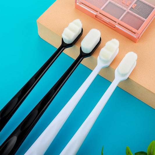 Deal Pack of 2 – Micro Nano Toothbrush + Tongue Cleaner Scraper (Random Color)