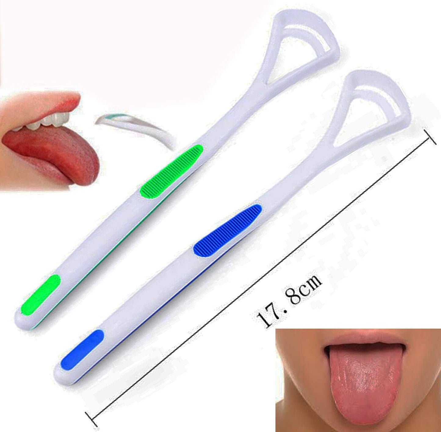 Deal Pack of 2 – Micro Nano Toothbrush + Tongue Cleaner Scraper (Random Color)