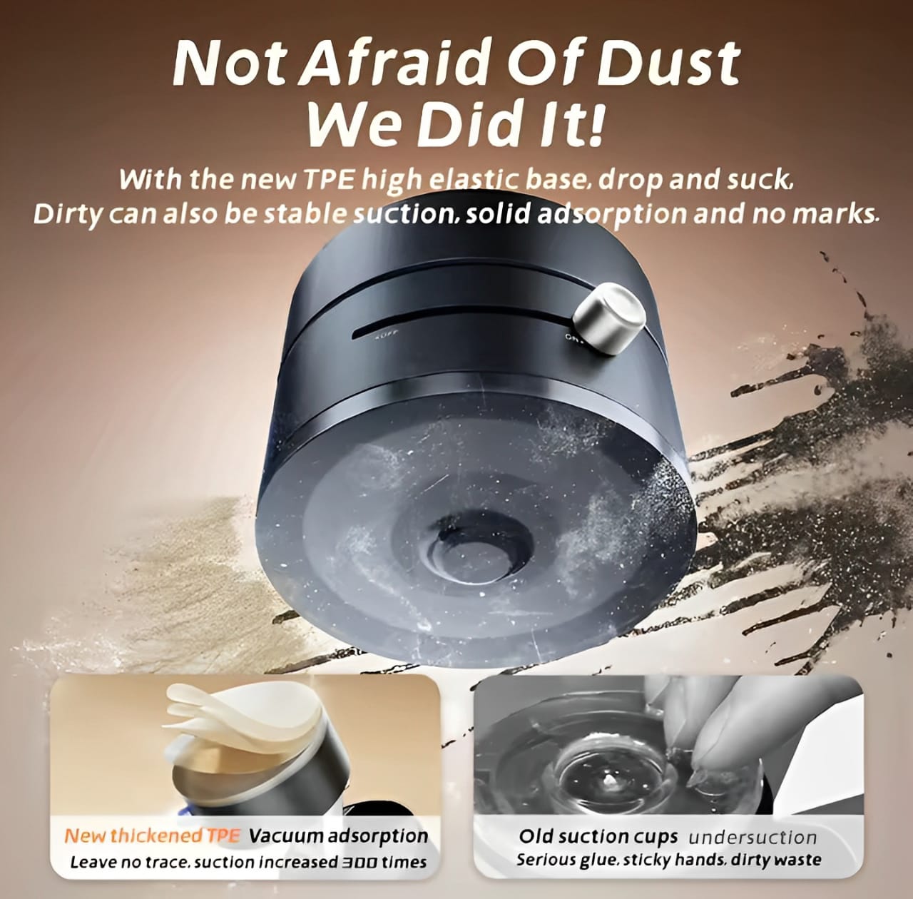 Universal Vacuum Magnetic Suction Cup Stand | Double-Sided Folding Swivel Phone Holder