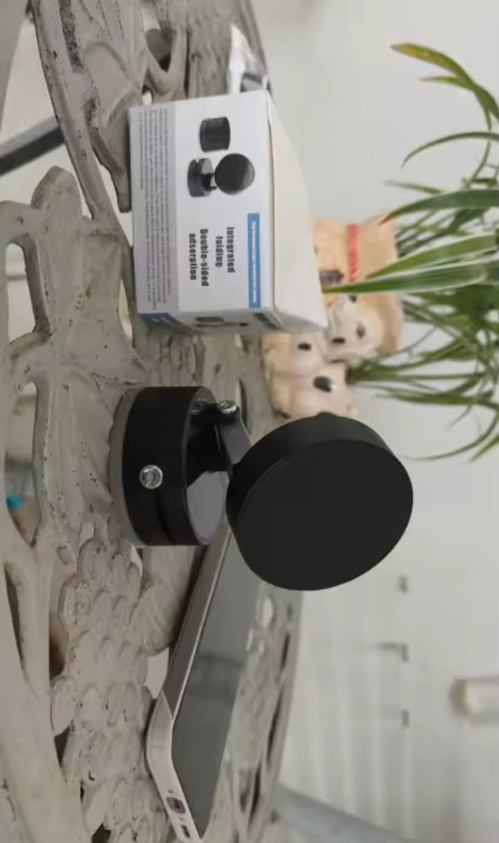 Universal Vacuum Magnetic Suction Cup Stand | Double-Sided Folding Swivel Phone Holder