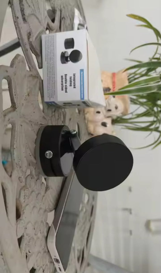 Universal Vacuum Magnetic Suction Cup Stand | Double-Sided Folding Swivel Phone Holder