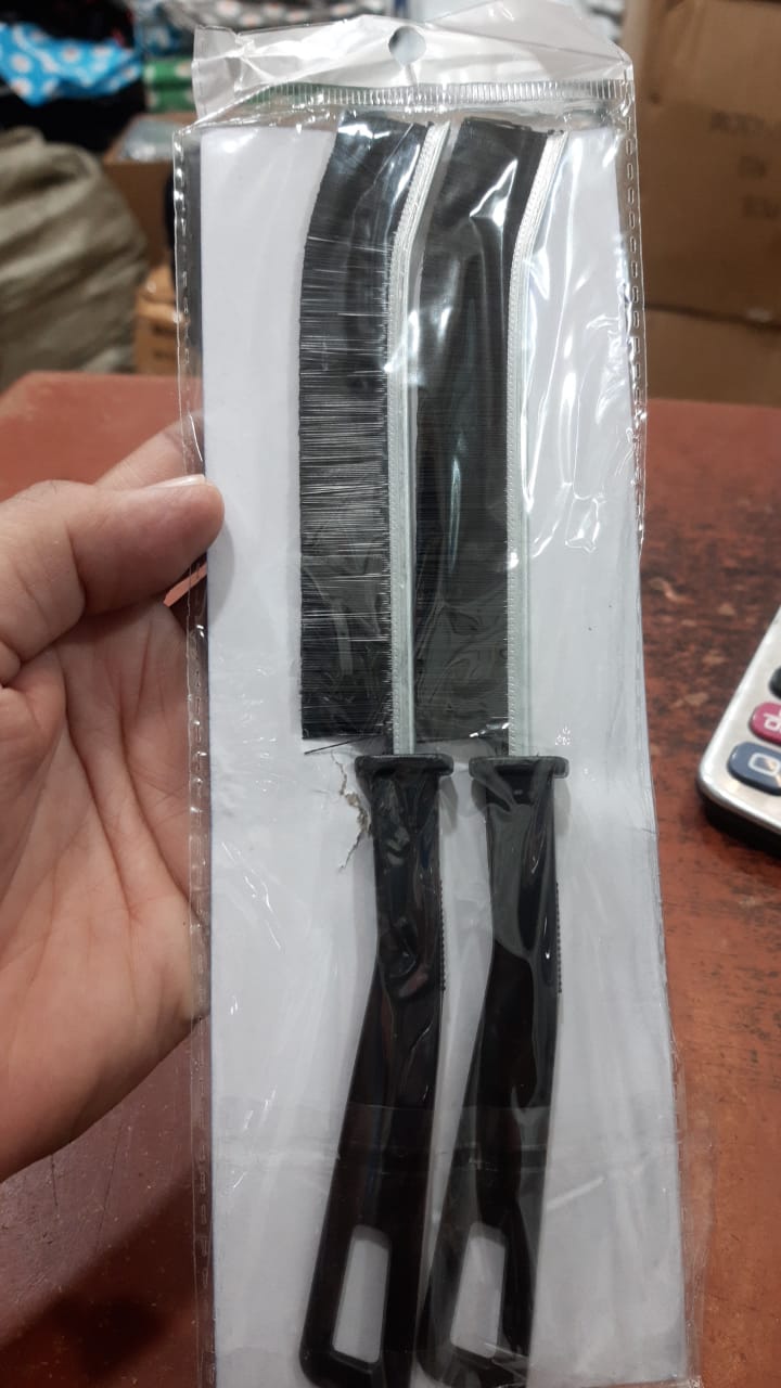 Set of 2 Gap Cleaning Brushes – Hard Bristle Crevice and Grout Cleaning Brush for Bathroom, Kitchen, Tile, and Dead Angles