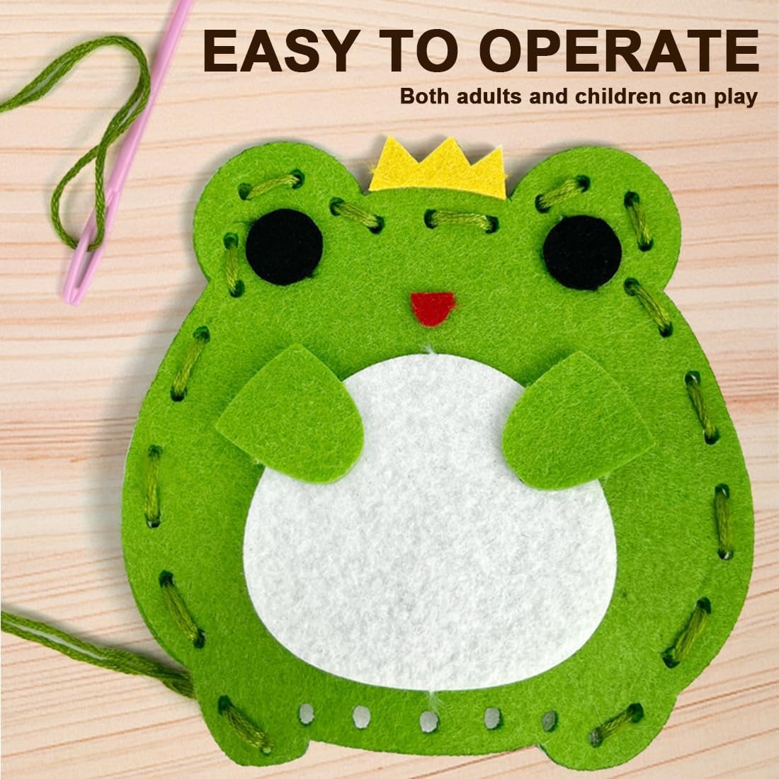 DIY Felt Sewing Kit for Kids – Fun Handmade Craft Set for Beginners | Educational Creative Sewing Kit for Children (Ages 6+)