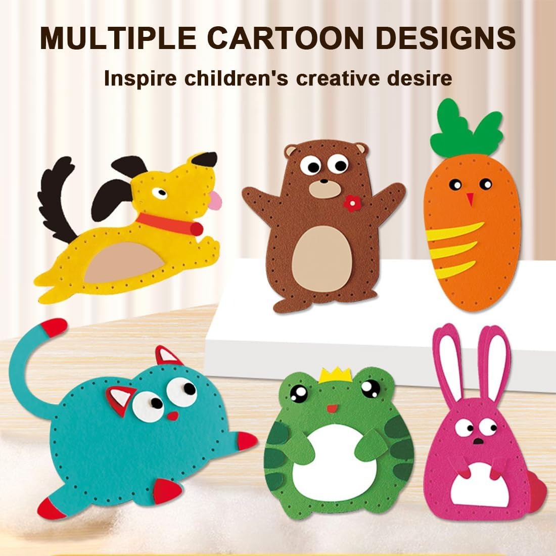 DIY Felt Sewing Kit for Kids – Fun Handmade Craft Set for Beginners | Educational Creative Sewing Kit for Children (Ages 6+)