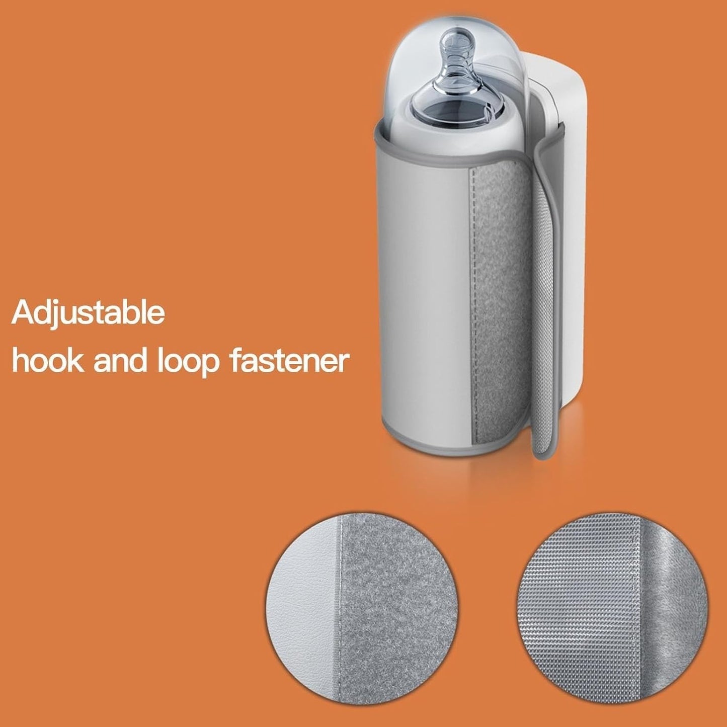 Portable Rechargeable Baby Bottle Warmer – Fast 1-Min Heating, USB Powered with 6 Temperature Levels