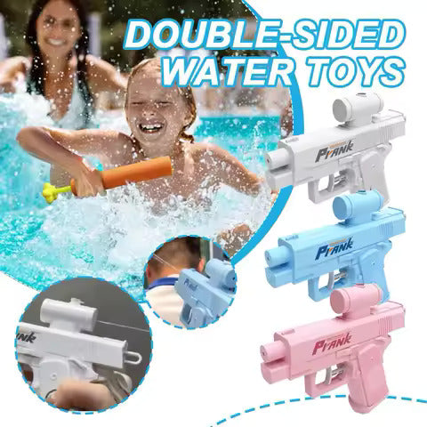 Funny Double-Sided Reverse Water Gun – Mini Tactical Prank Sprayer Toy for Kids & Adults | Summer Pool & Beach Water Fight Blaster (Random Color)
